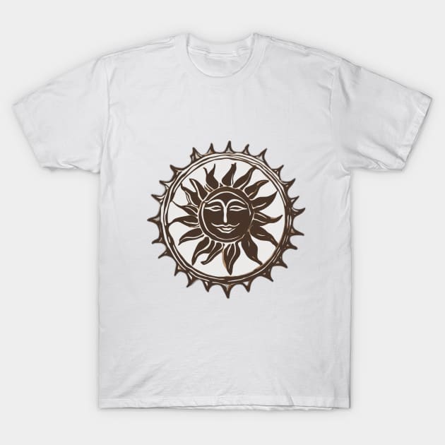 Celestial Sun Mandala Art No. 523 T-Shirt by cornelliusy